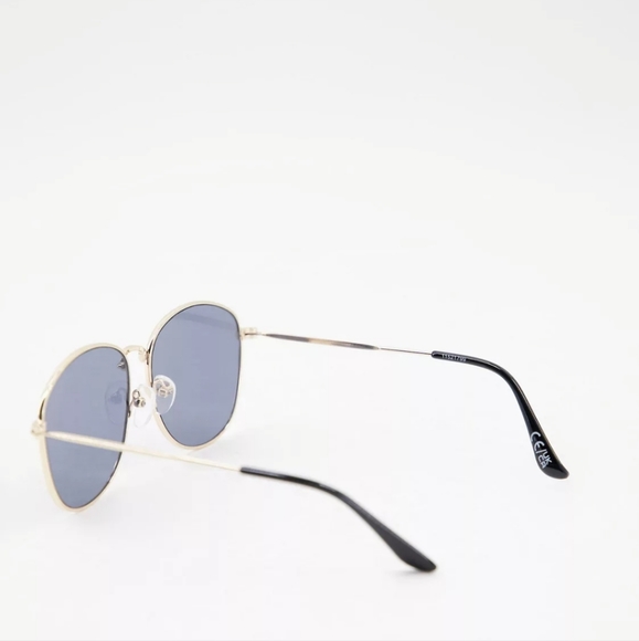ASOS DESIGN | Metal Square Round Sunglasses w/ Smoke Lens in Gold NWT - Picture 9 of 10